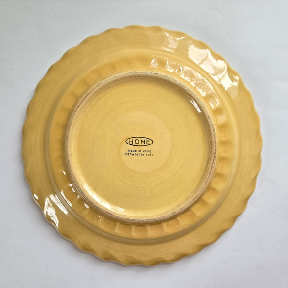 Target Home Rooster Salad Plate Hand Painted Yellow Stoneware Retro Farmhouse - Picture 2 of 8